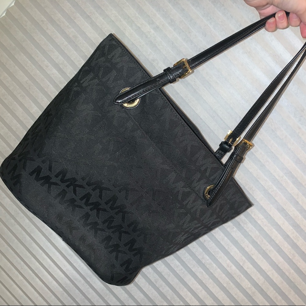 BLACK MICHAEL KORS TOTE BAG
